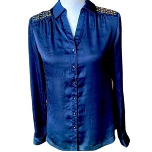 Outback Red extra small ladies vintage navy with gold embellishment on shoulder